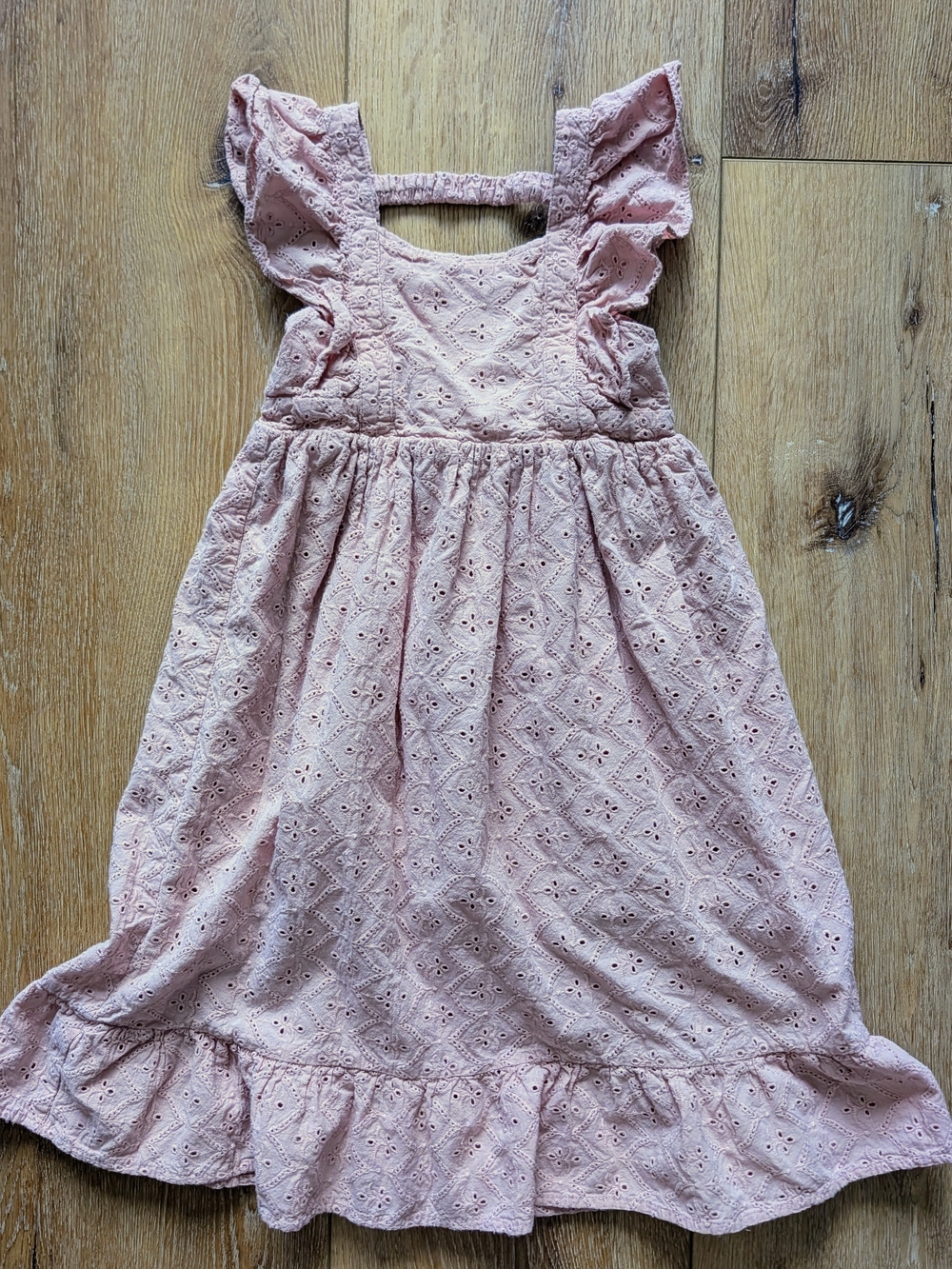 Noralee Dress Sz 4 Pink Eyelet